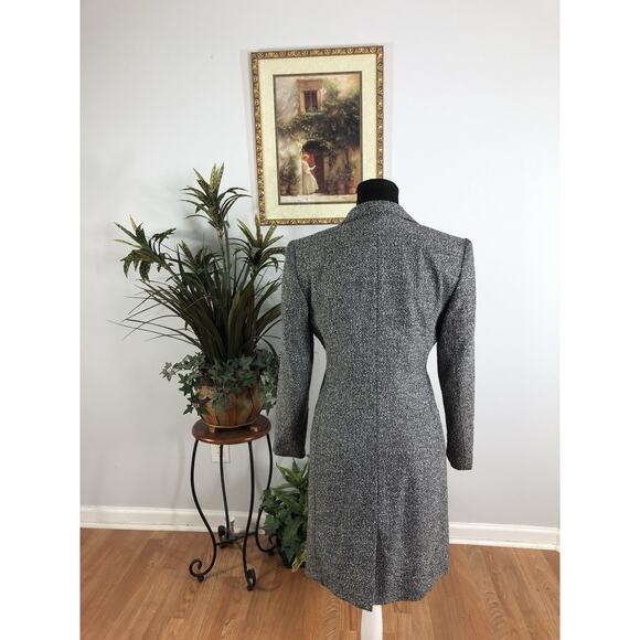 Harris Wallace Petite Jacket Coat Tweed Women’s 4P 3 Buttons Front Long Sleeve - Picture 3 of 9